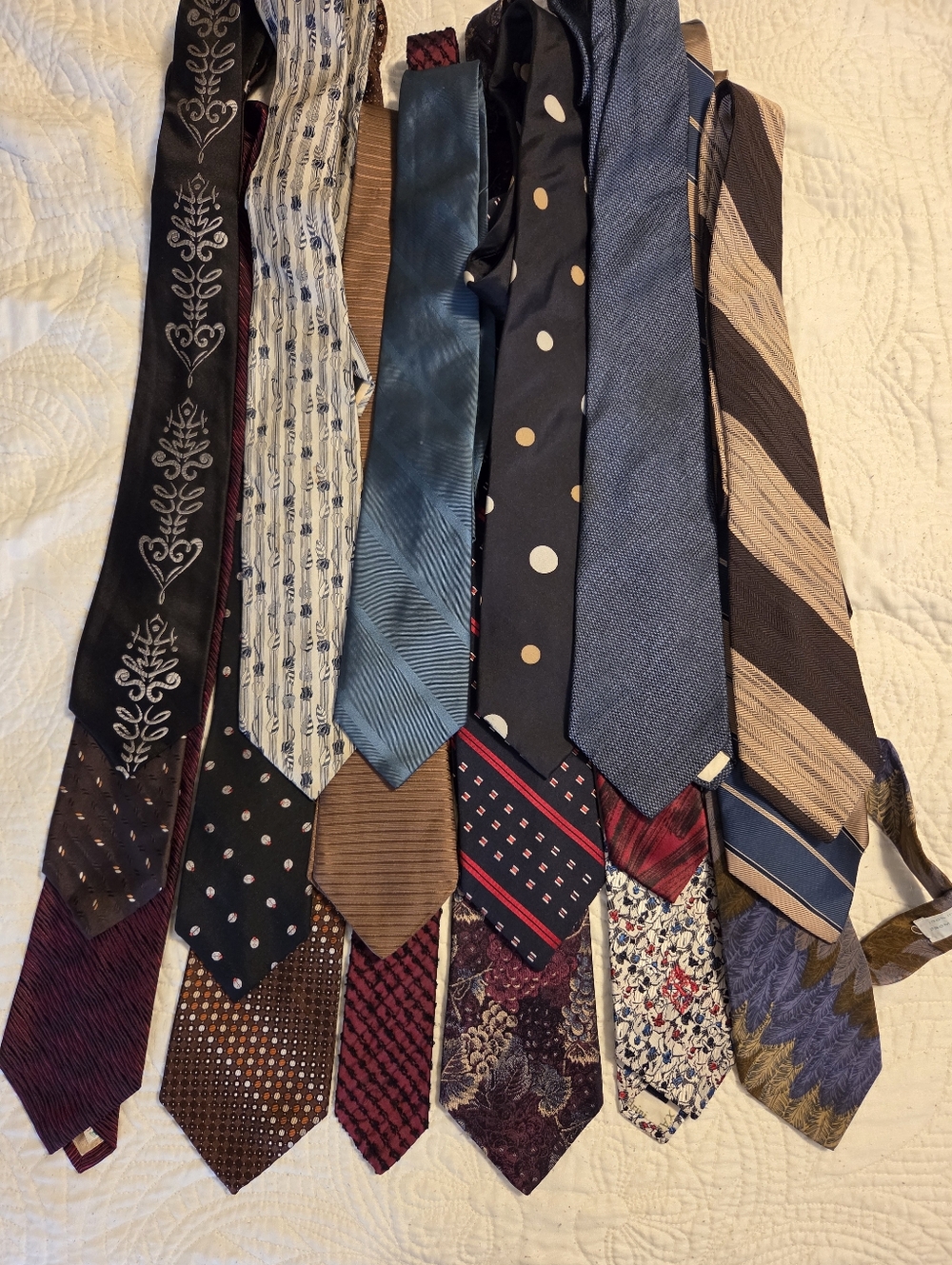 Vintage 18 X'Andrini Silk Tie Lot Italy Made